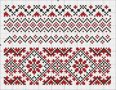 Белорусская вышиванка схемы