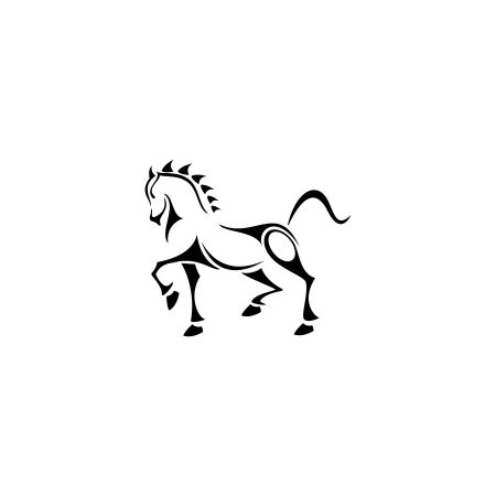 Лошадка с узорами