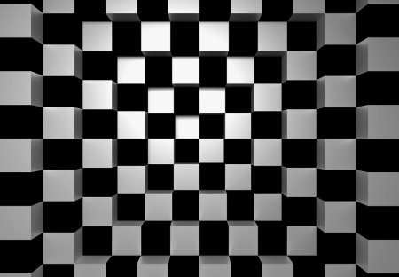Шахматная доска черно белая