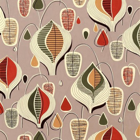 Mid Century Modern узоры