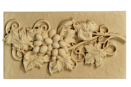 Виноградная лоза барельеф из гипса