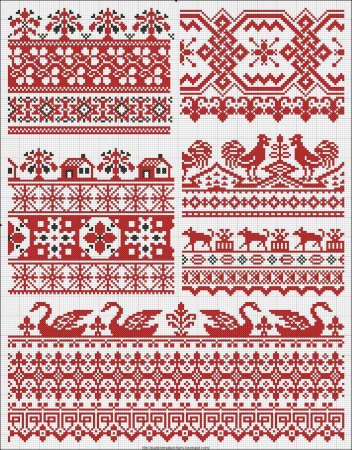 Великорусские и малороссийские узоры