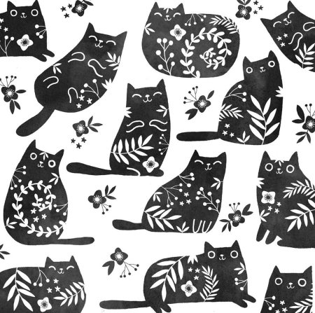 Паттерн с котами