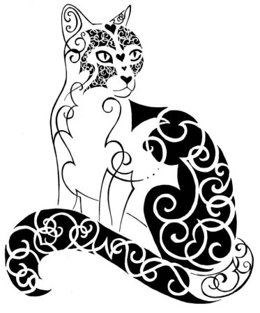 Стилизованная кошка
