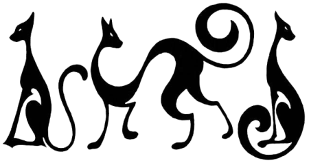 Стилизованная кошка