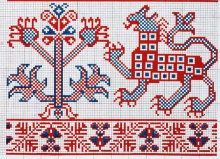 Марийский зооморфный орнамент