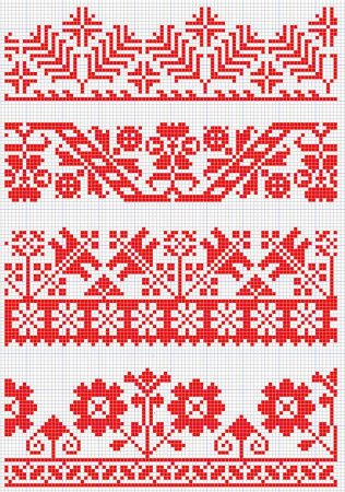 Кубанская вышивка орнамент