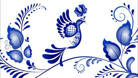 Фон для презентации Гжель