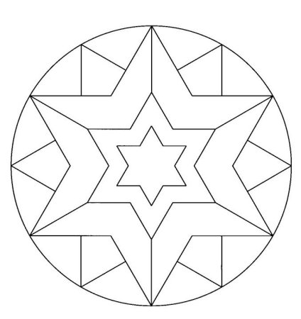 Геометрический орнамент в круге