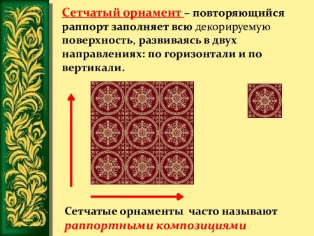 Виды сетчатого орнамента