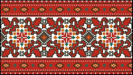 Мордовский орнамент крест