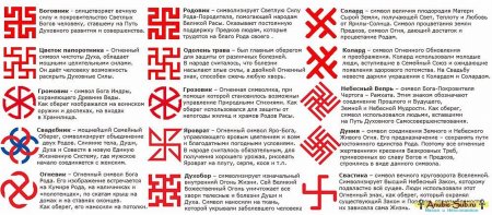 Языческие обереги древних славян тату