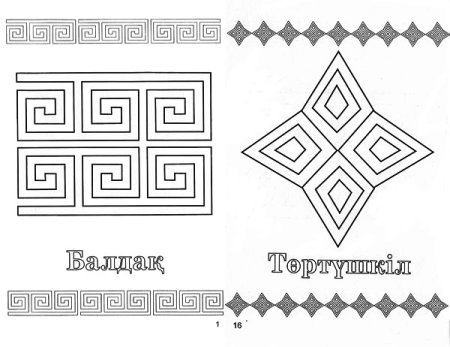 Казахский орнамент геометрический орнамент.