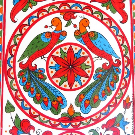 Северодвинская роспись орнамент