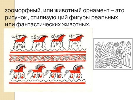 Ленточный орнамент зооморфный