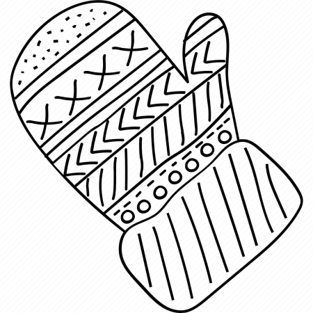 Раскраска. Рукавичка