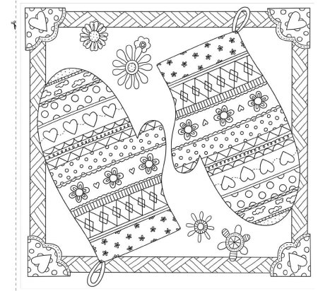 Варежки рисунок
