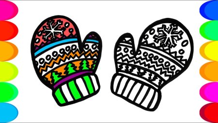 Варежки для раскрашивания
