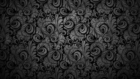 Черный фон с узорами