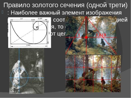 Композиционные схемы золотое сечение