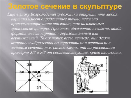 Золотое сечение в скульптуре