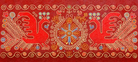 Каргопольские народные вышивки-месяцесловы