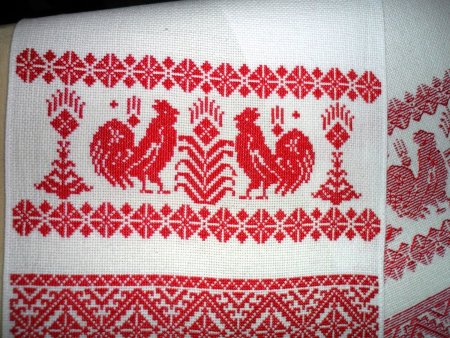 Русская вышивка орнамент на рушник