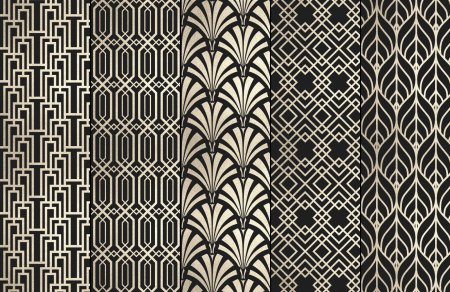 Ар деко Великий Гэтсби орнамент