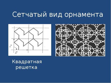 Квадратный сетчатый орнамент