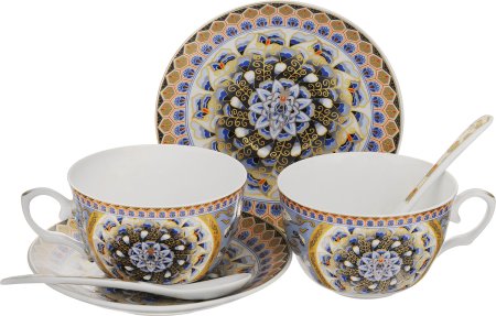 Чайный сервиз elan Gallery Золотая сетка