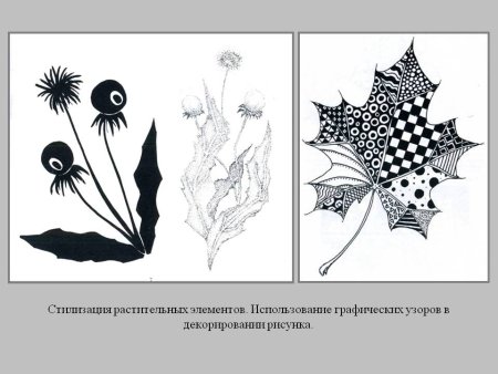 Стилизованные растительные формы