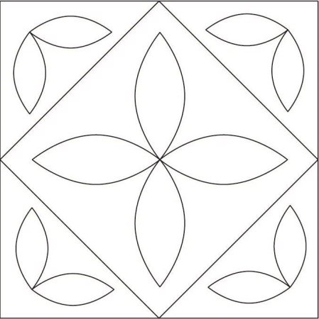 Узор в квадрате для рисования