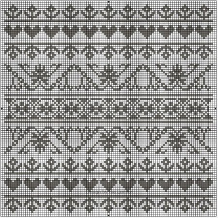 Узор жаккард Fair Isle