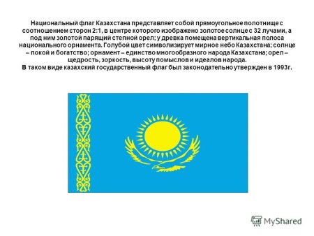 Флаг Казахстана