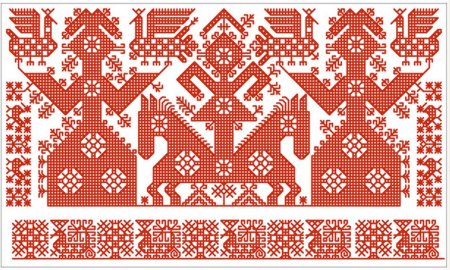 Вепсы Карелия орнамент