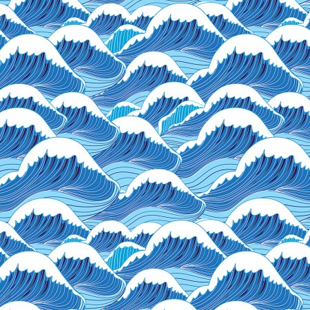 Узор море