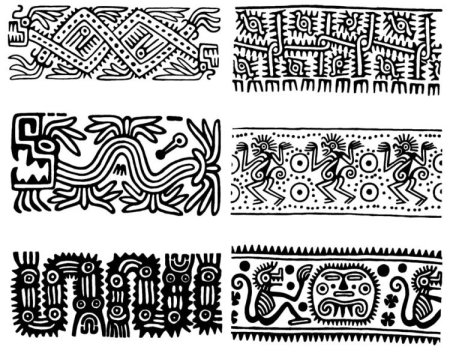 Ацтекский орнамент (44 фото)
