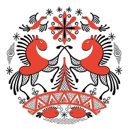 Северная роспись Мезенская