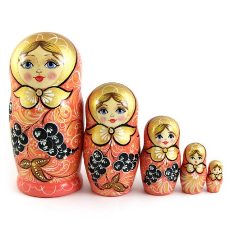 Русские узоры на матрешках