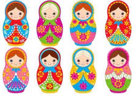 Матрешки для печати
