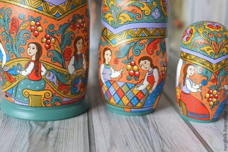 Борецкая роспись матрешки