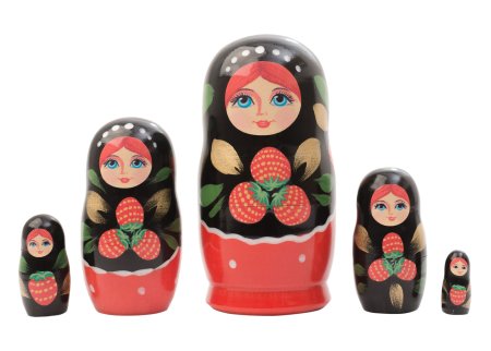 Матрешка Хохлома