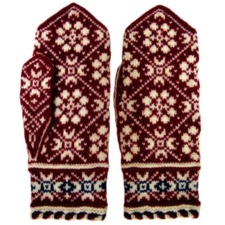 Жаккардовые варежки