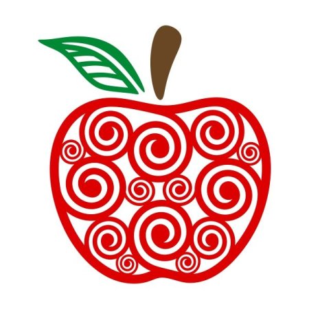 Стилизованные яблоки