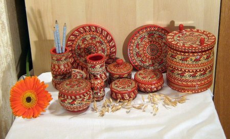 Ложка Мезенская роспись