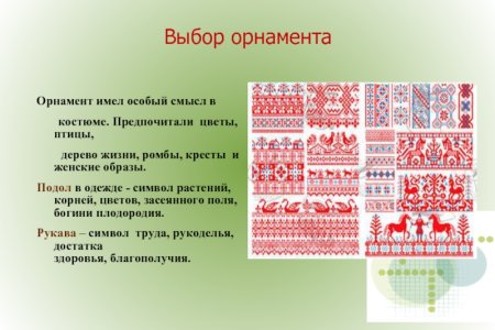 Русский национальный костюм орнамент