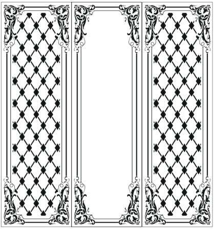 Узоры на двери