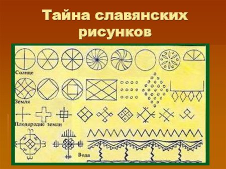 Солярные знаки земли, солнца, воды.