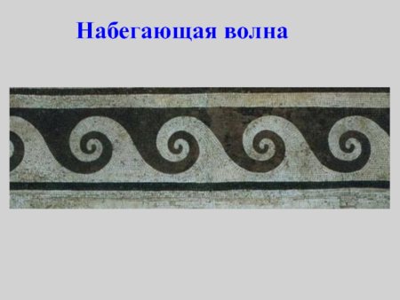 Набегающая волна орнамент украшения купить