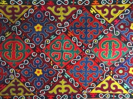 Кыргызский национальный орнамент шырдак